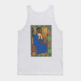 Pre- Raphaelite Girl 1 (Blue) Tank Top